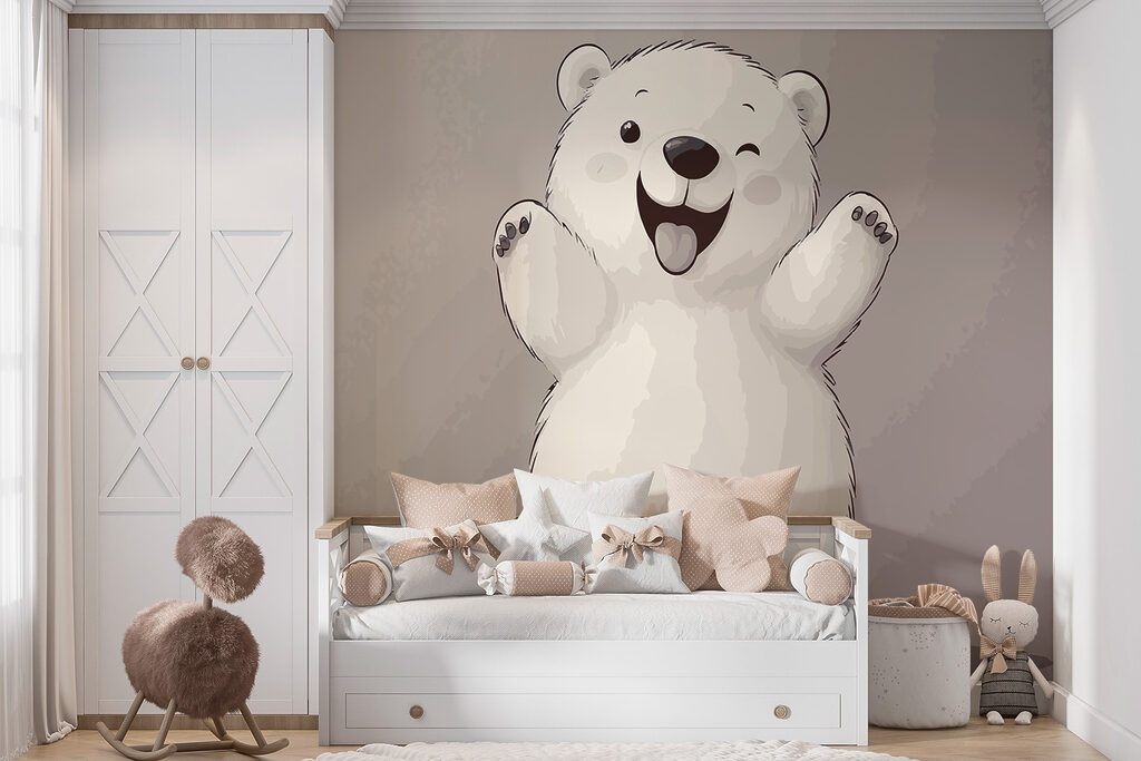 Cartoon of a polar bear