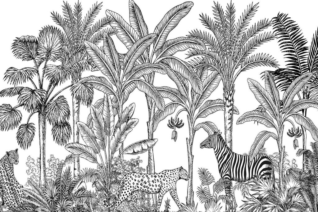 Zebra a gepard v džungli Zebra a gepard v džungli