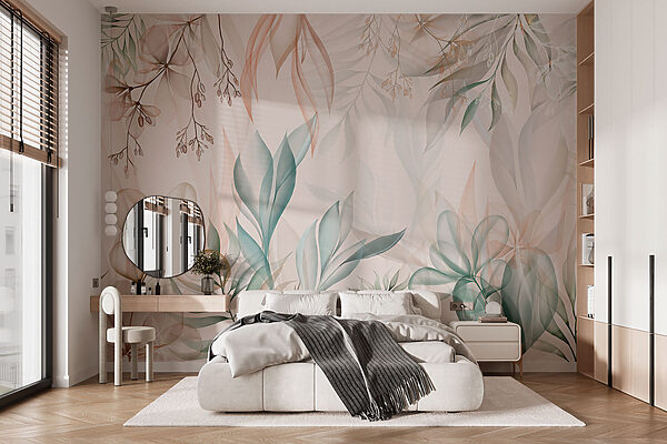 Fototapety Jemné listy v jemných odtieňoch (Katalógové číslo: w02316) Fototapety Fototapety Jemné listy v jemných odtieňoch (Katalógové číslo: w02316)