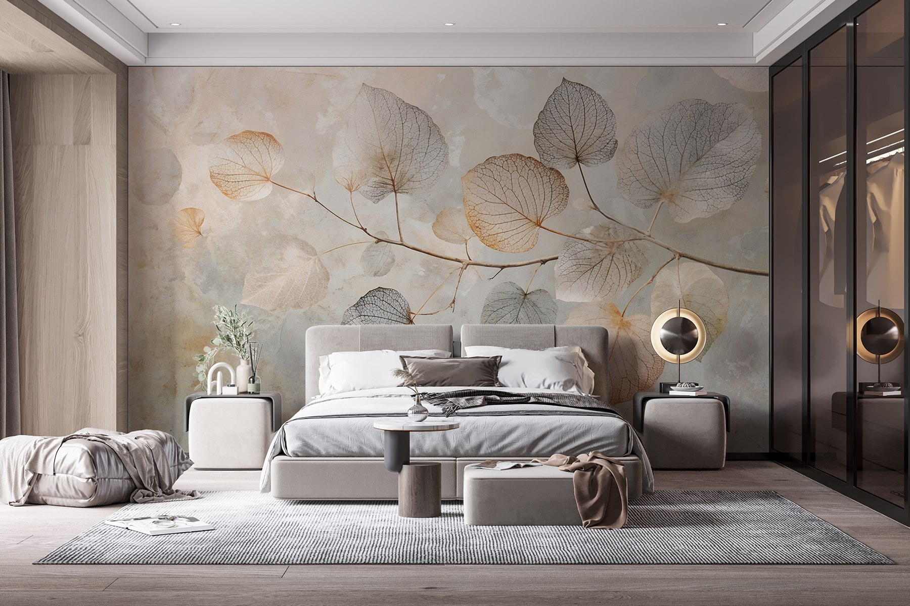 Branch with leaves on it