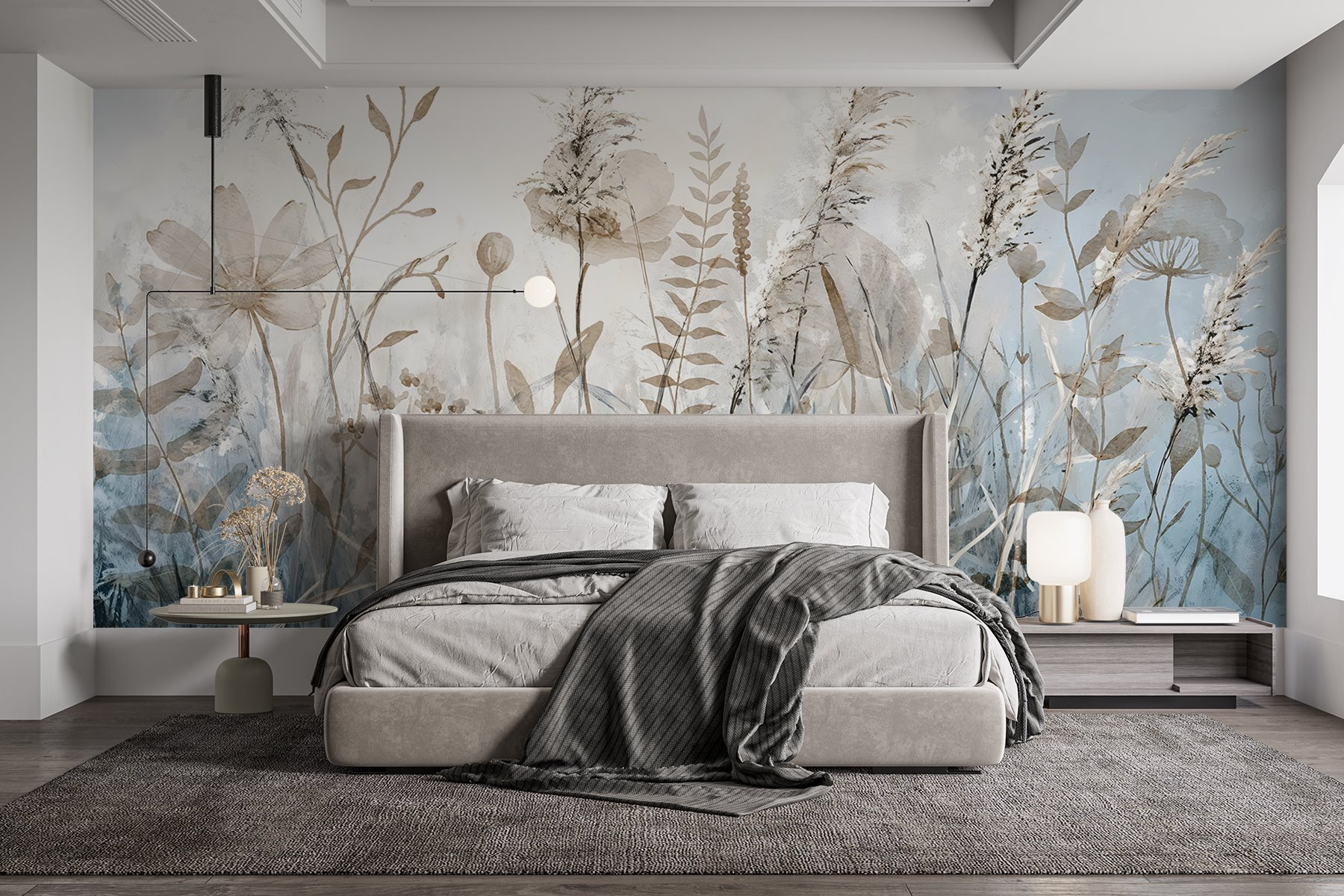 Painting of flowers and plants