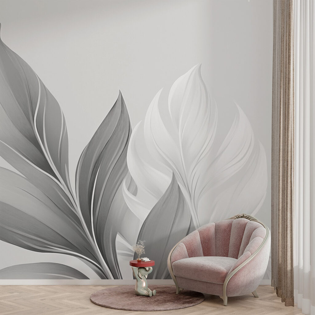 Delicate leaves in soft monochrome Delicate leaves in soft monochrome