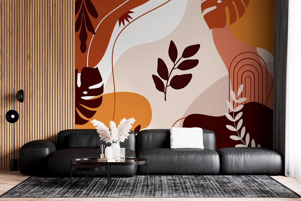 Organic shapes in warm tones Organic shapes in warm tones