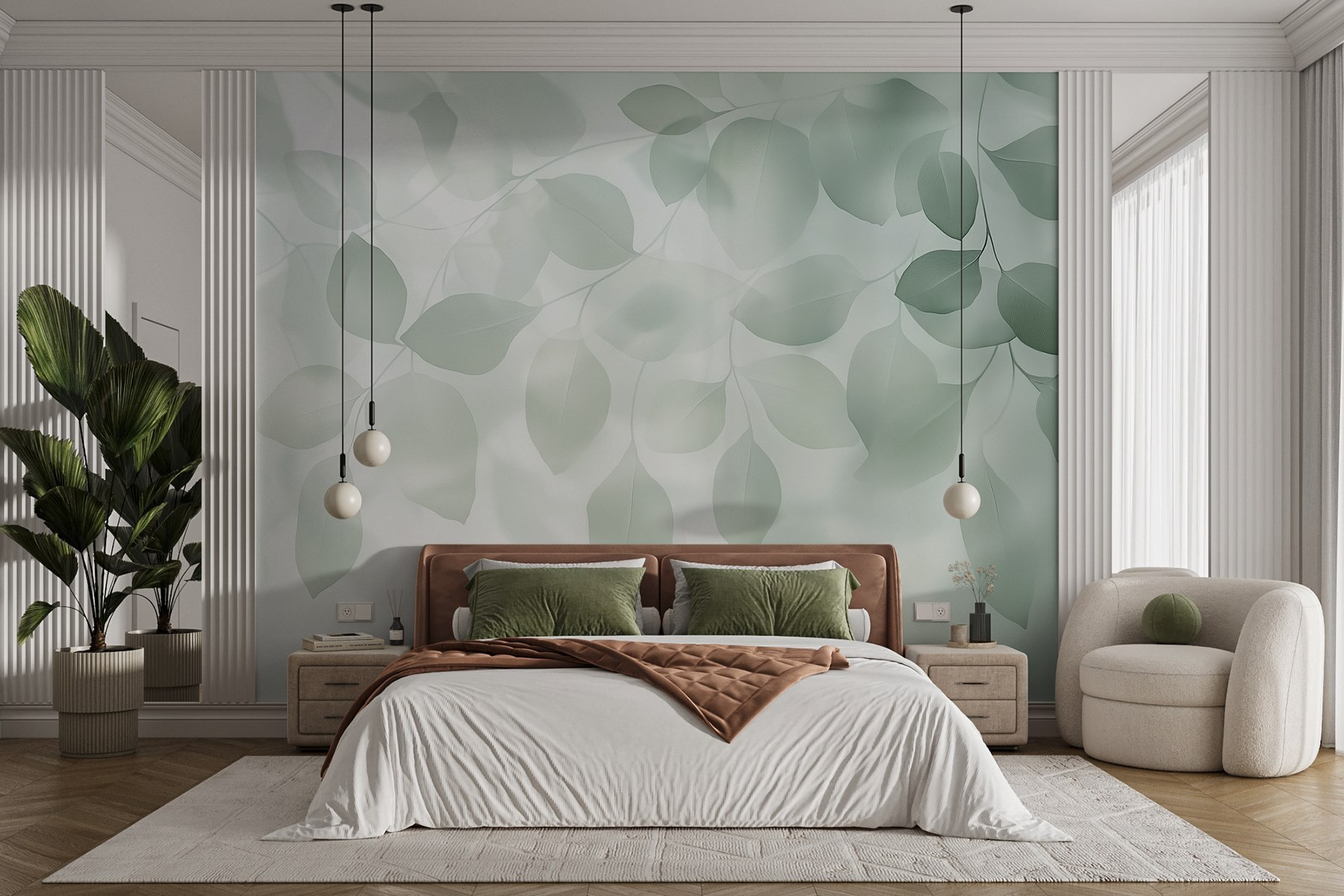 Gentle leaves in soft light