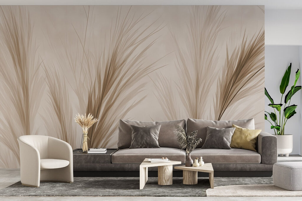 Delicate grass against a soft background