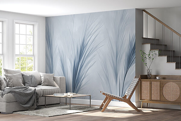 Delicate blue foliage in soft hues