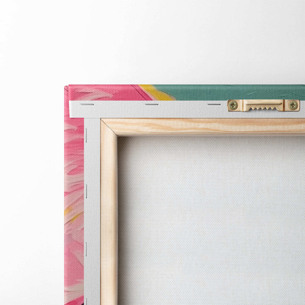 Painting of a cat with flowers on it Painting of a cat with flowers on it