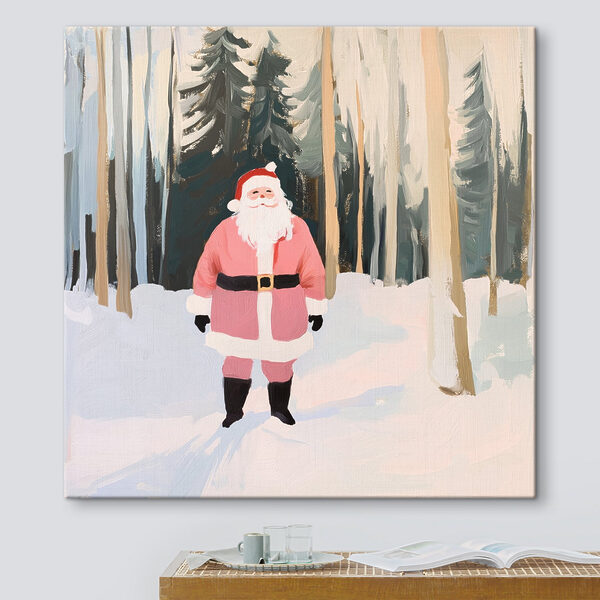 Maľba Santa Clausa na snehu Maľba Santa Clausa na snehu