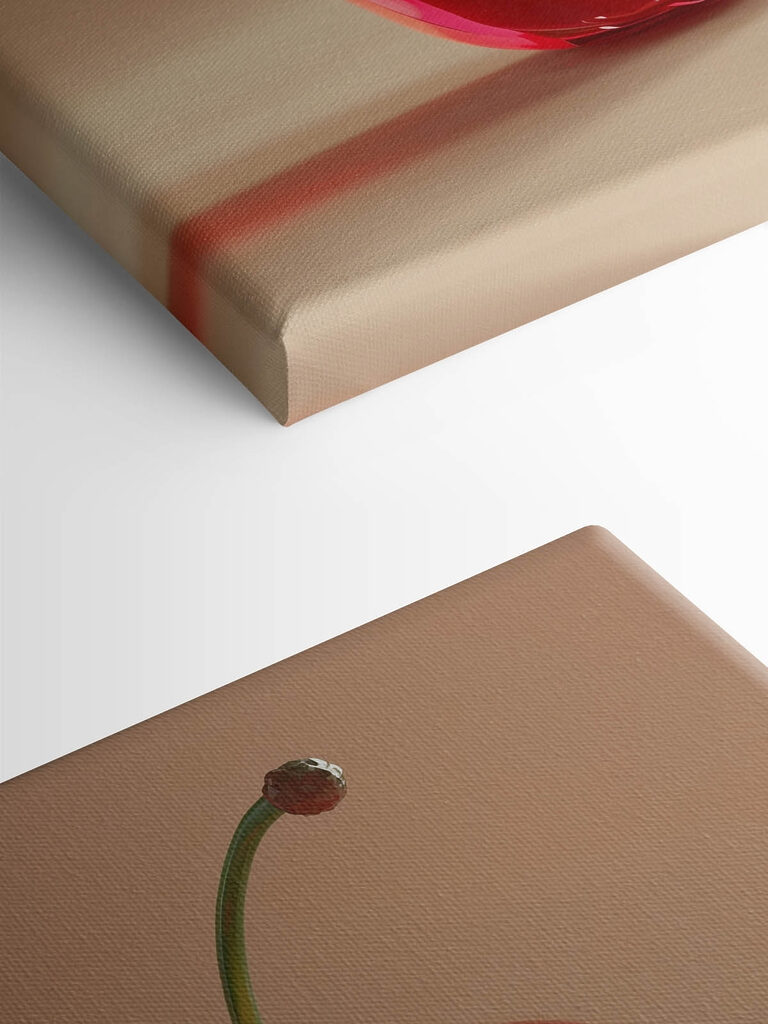 Red cherry with a stem Red cherry with a stem