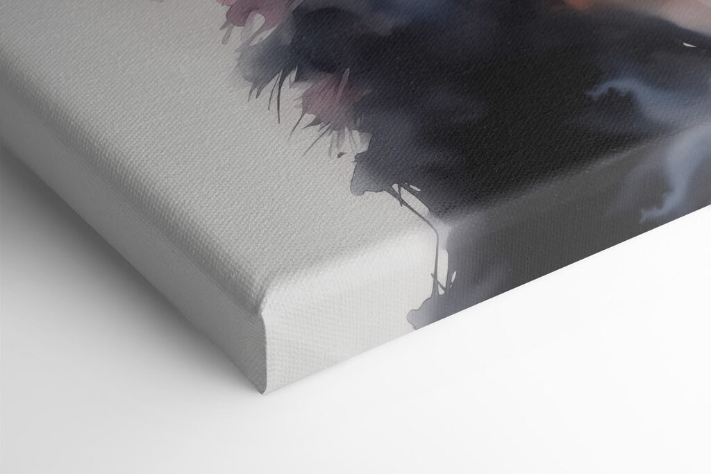 Cat with a white and black face