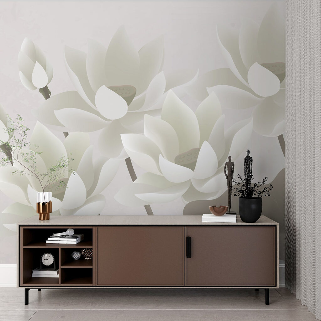 Group of white flowers Group of white flowers