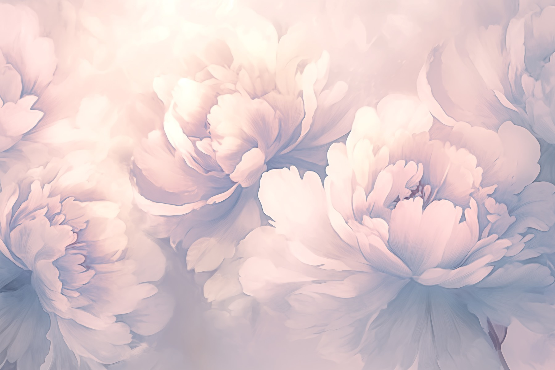 Soft petals in gentle hues