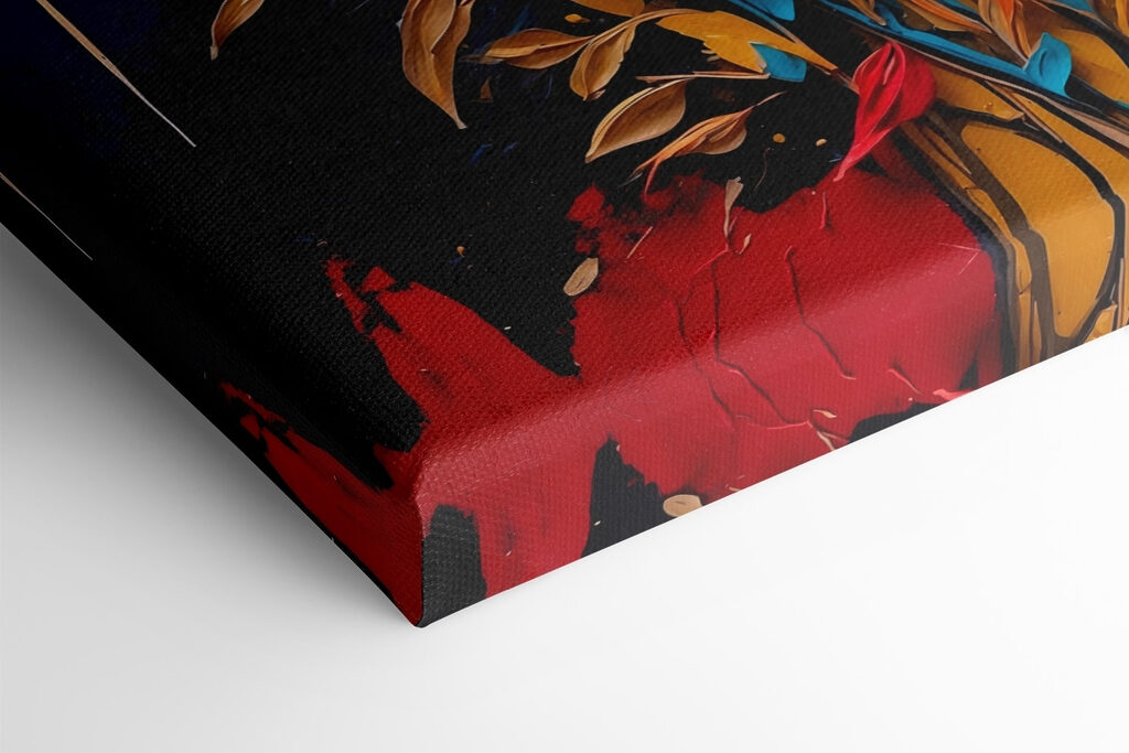 Painting of flowers and leaves Painting of flowers and leaves