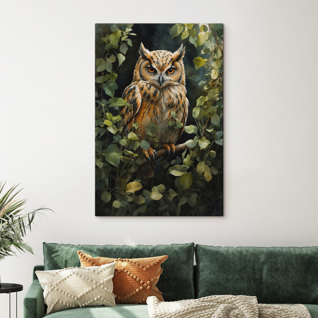 An owl sitting on a branch An owl sitting on a branch