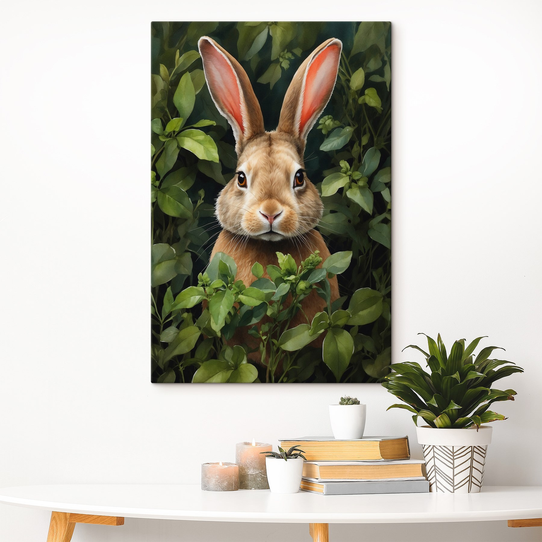 Rabbit in the bushes
