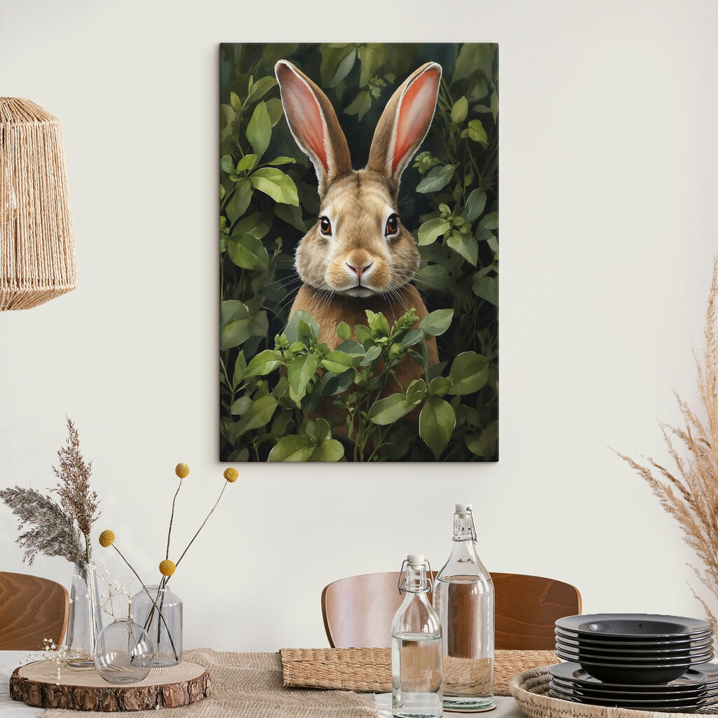 Rabbit in the bushes