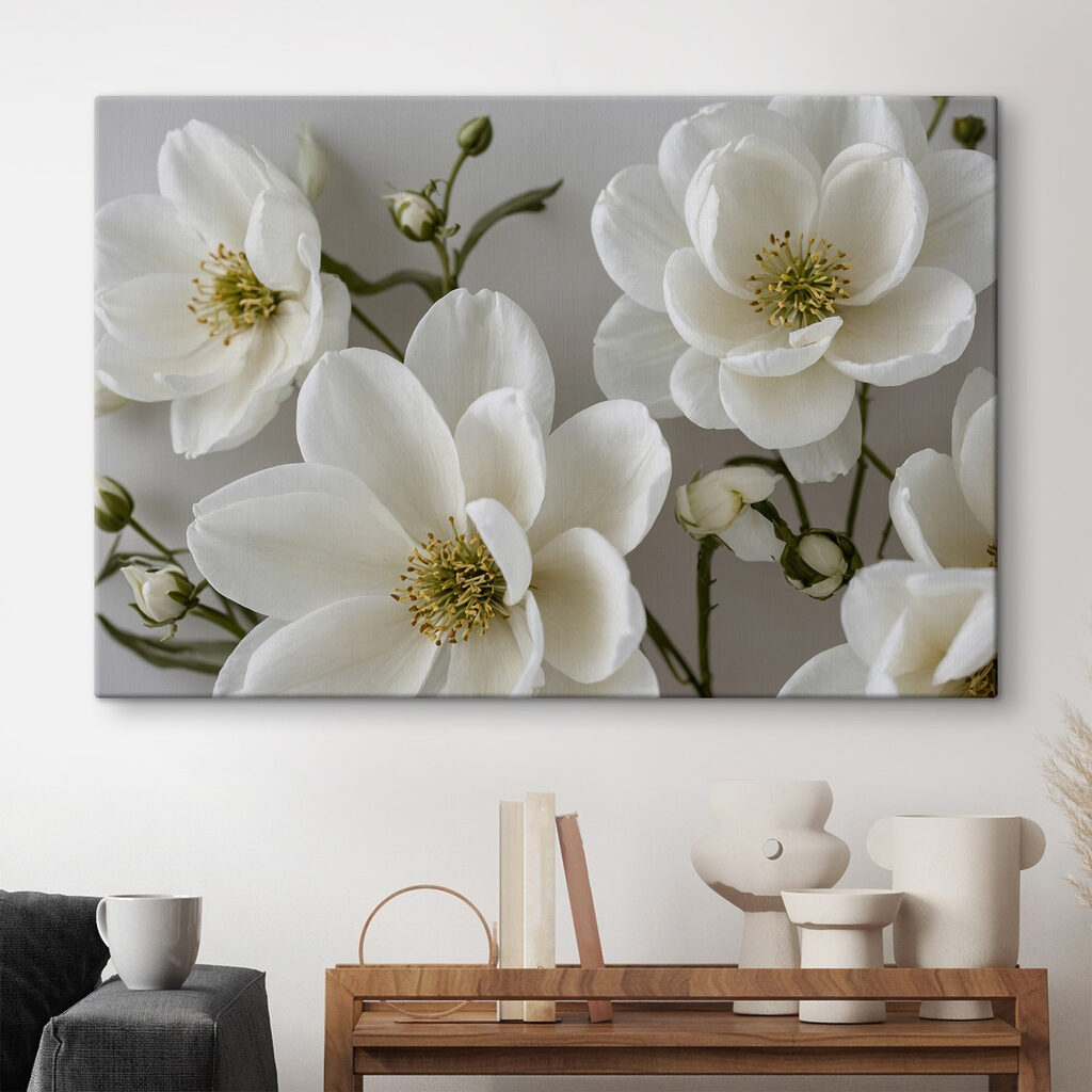 Group of white flowers