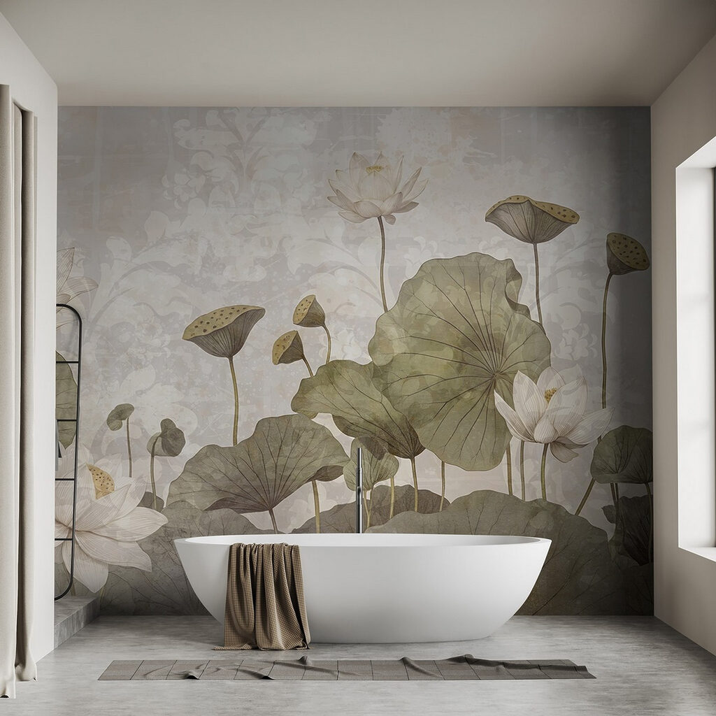 Delicate flowers in serene harmony