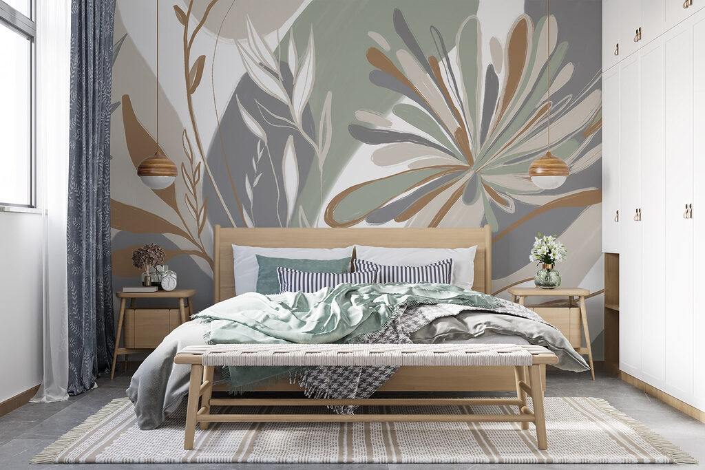 Nature-inspired abstract floral design