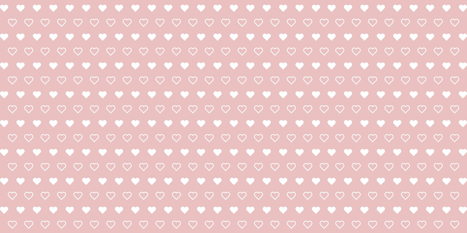 Pattern of white hearts on a pink background Pattern of white hearts on a pink background