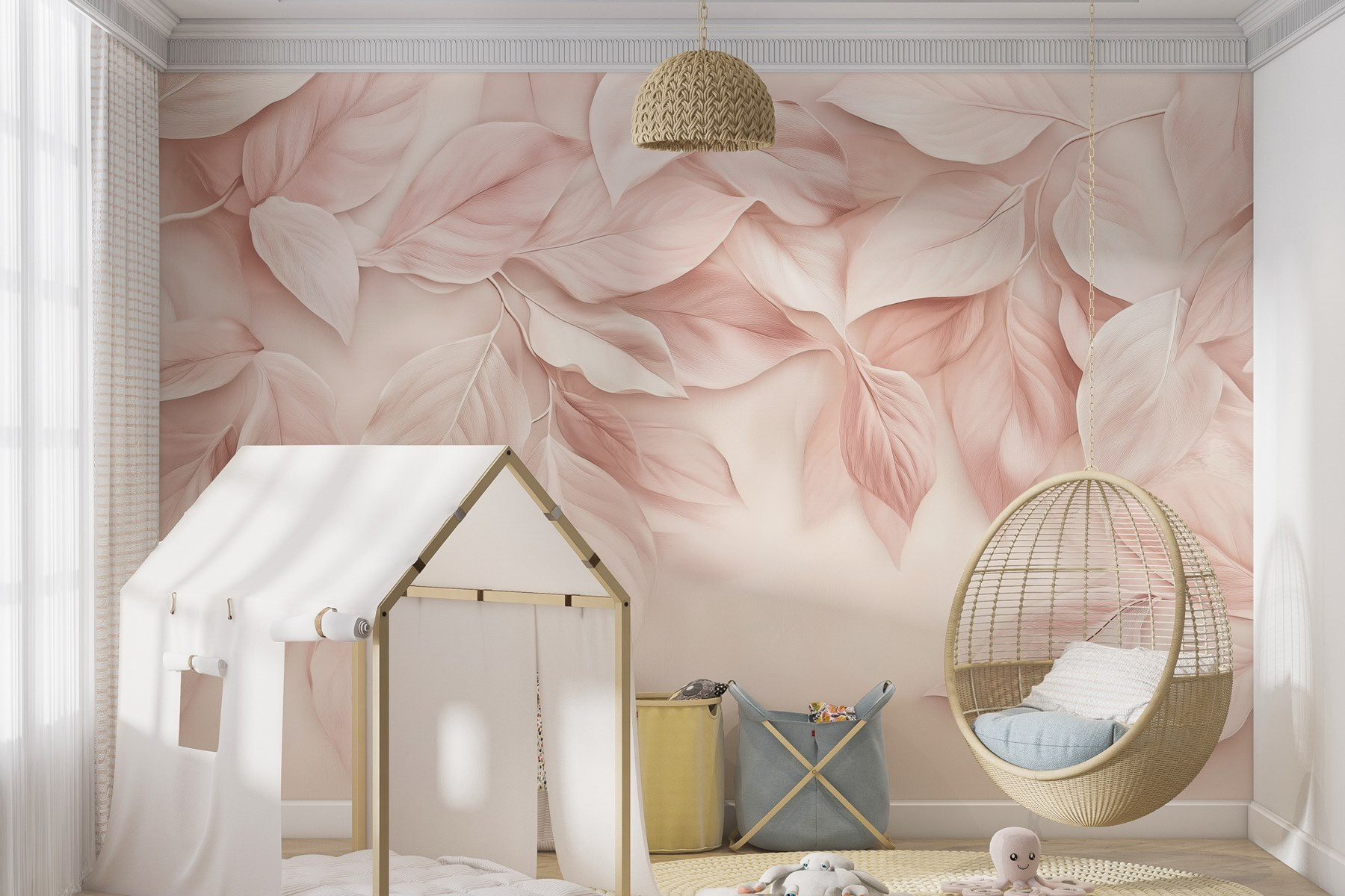 Delicate leaves in soft hues Delicate leaves in soft hues