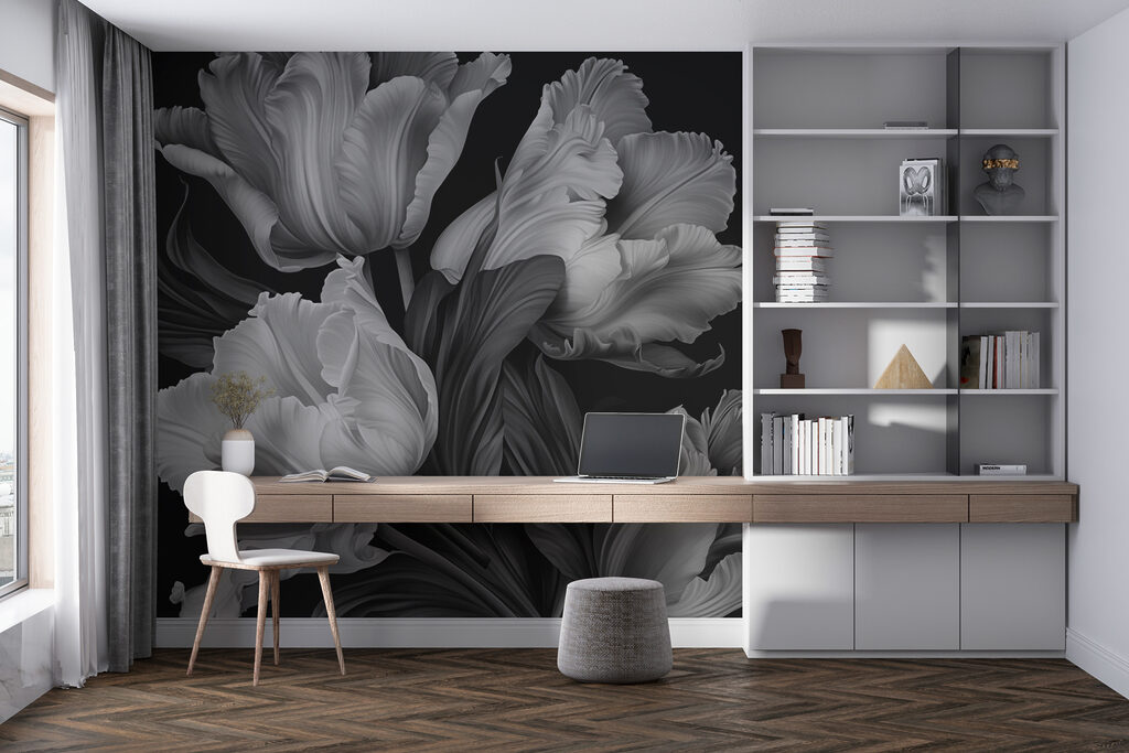 Delicate petals in monochrome tones Delicate petals in monochrome tones