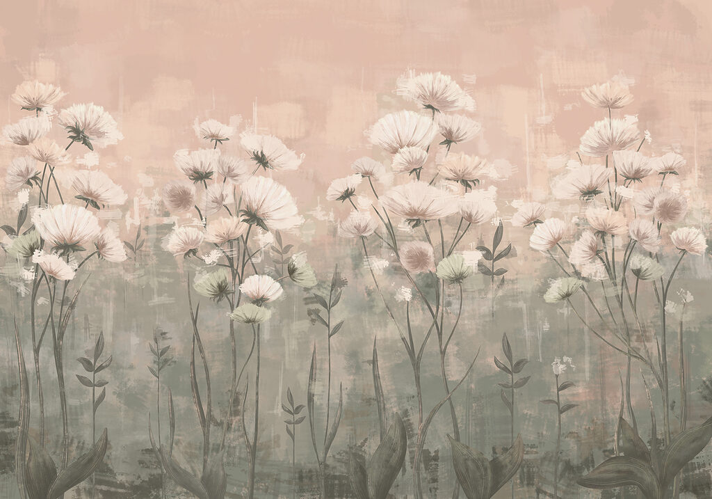 Delicate blooms in soft hues