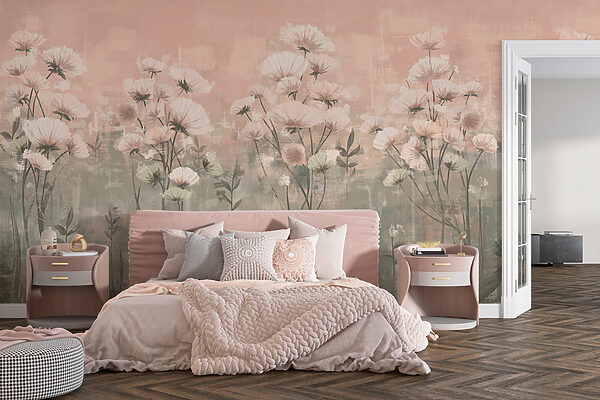 Delicate blooms in soft hues