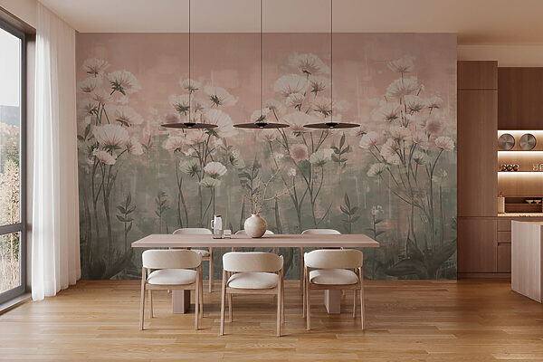 Delicate blooms in soft hues