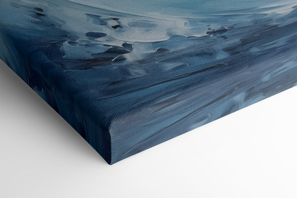 White and blue swirly waves White and blue swirly waves