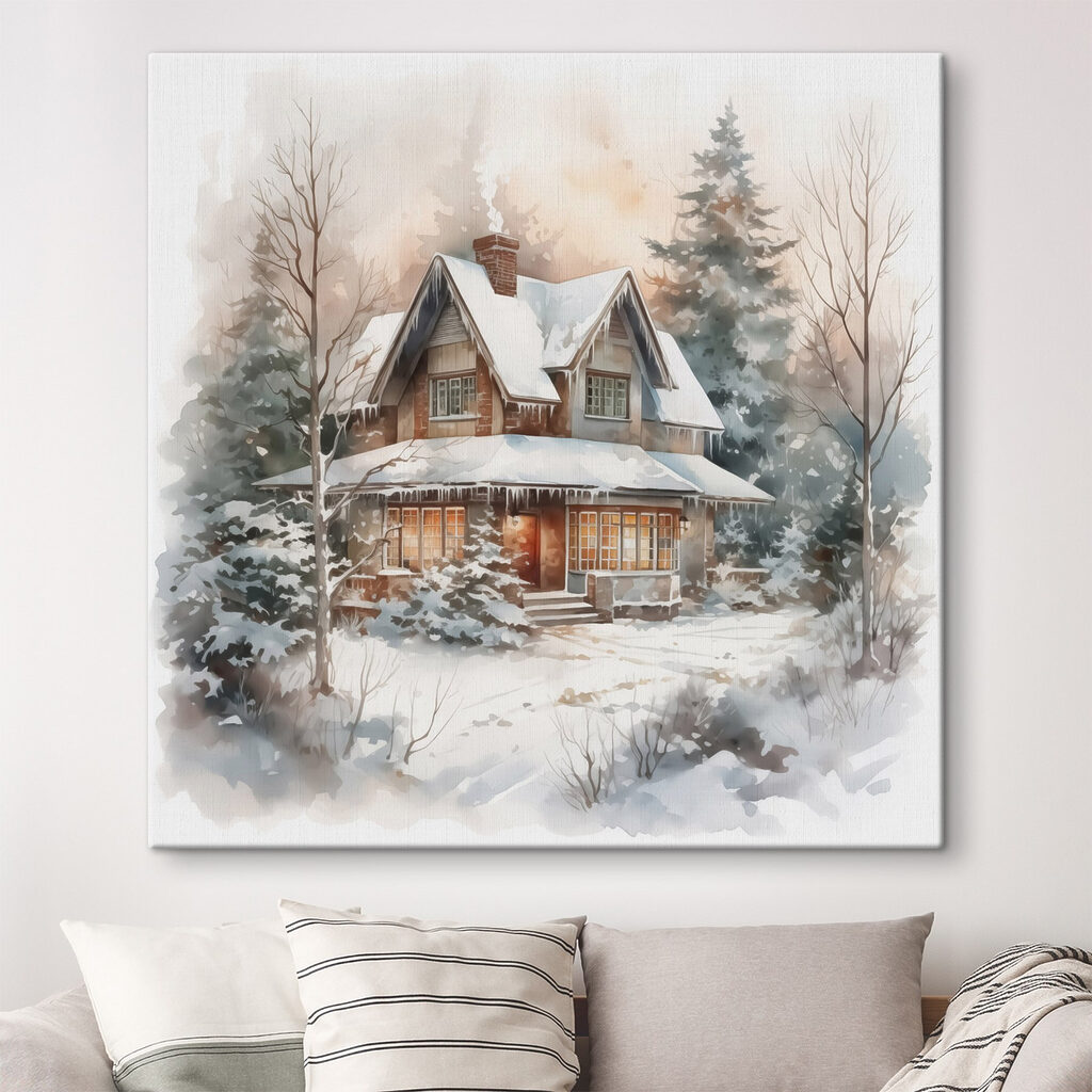 House in the snow