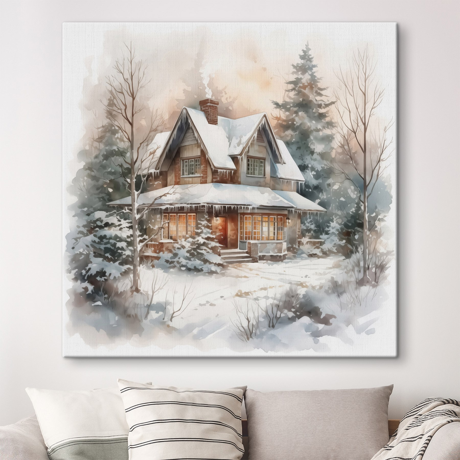 House in the snow