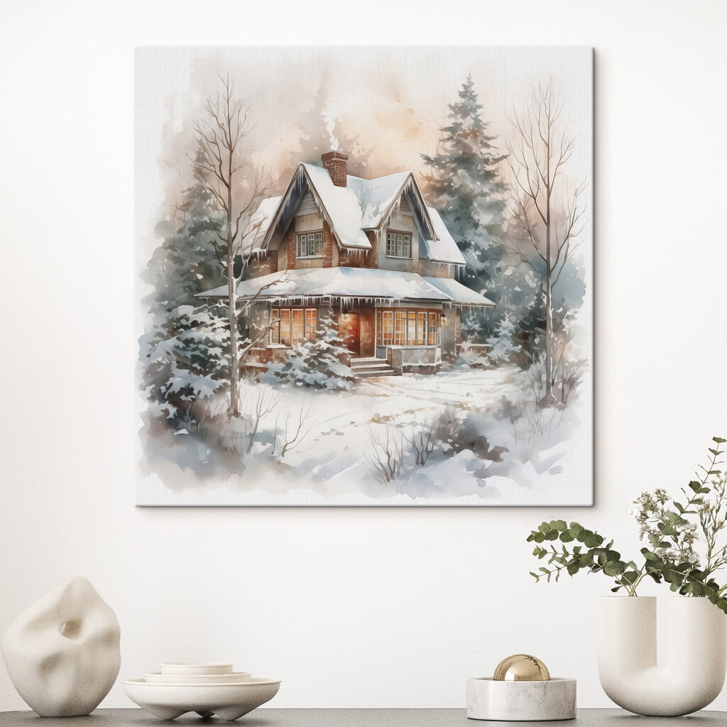 House in the snow