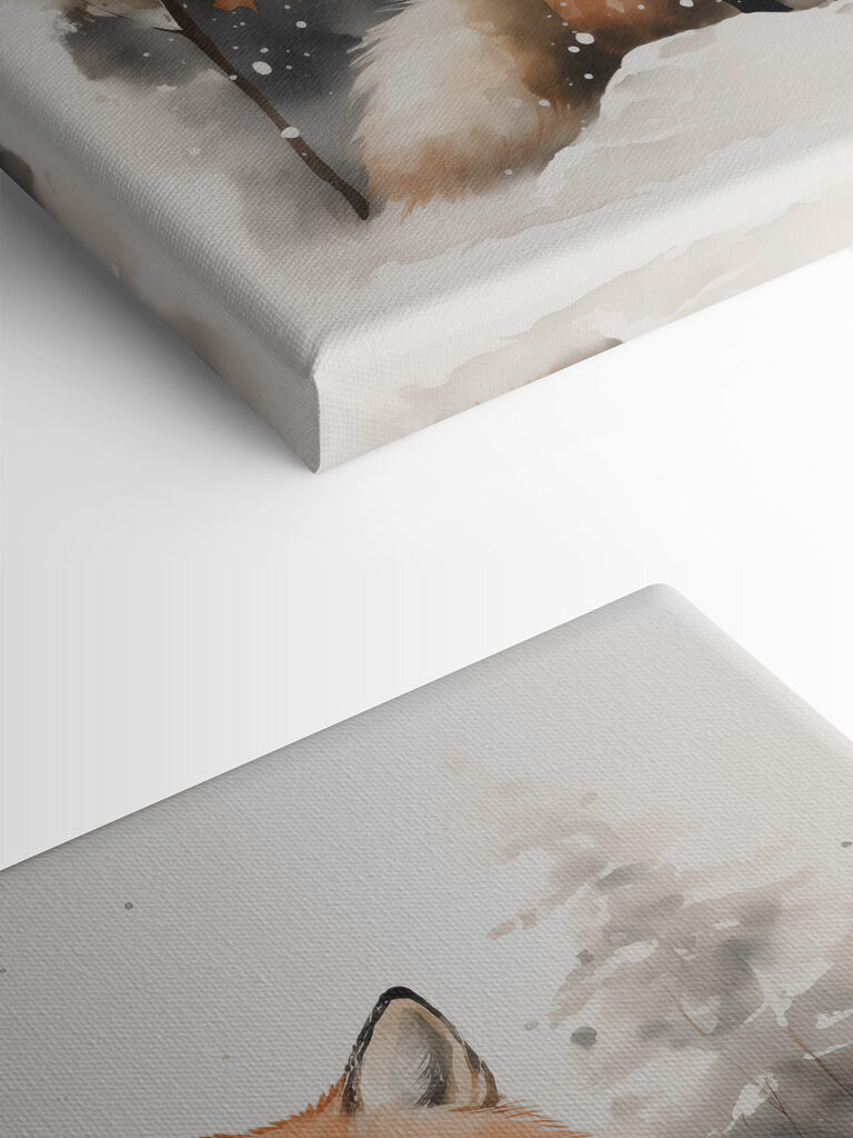 Fox sitting in the snow Fox sitting in the snow