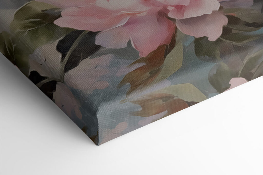 Painting of pink flowers