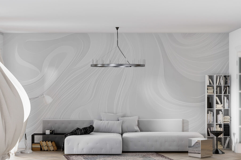 White background with wavy lines White background with wavy lines