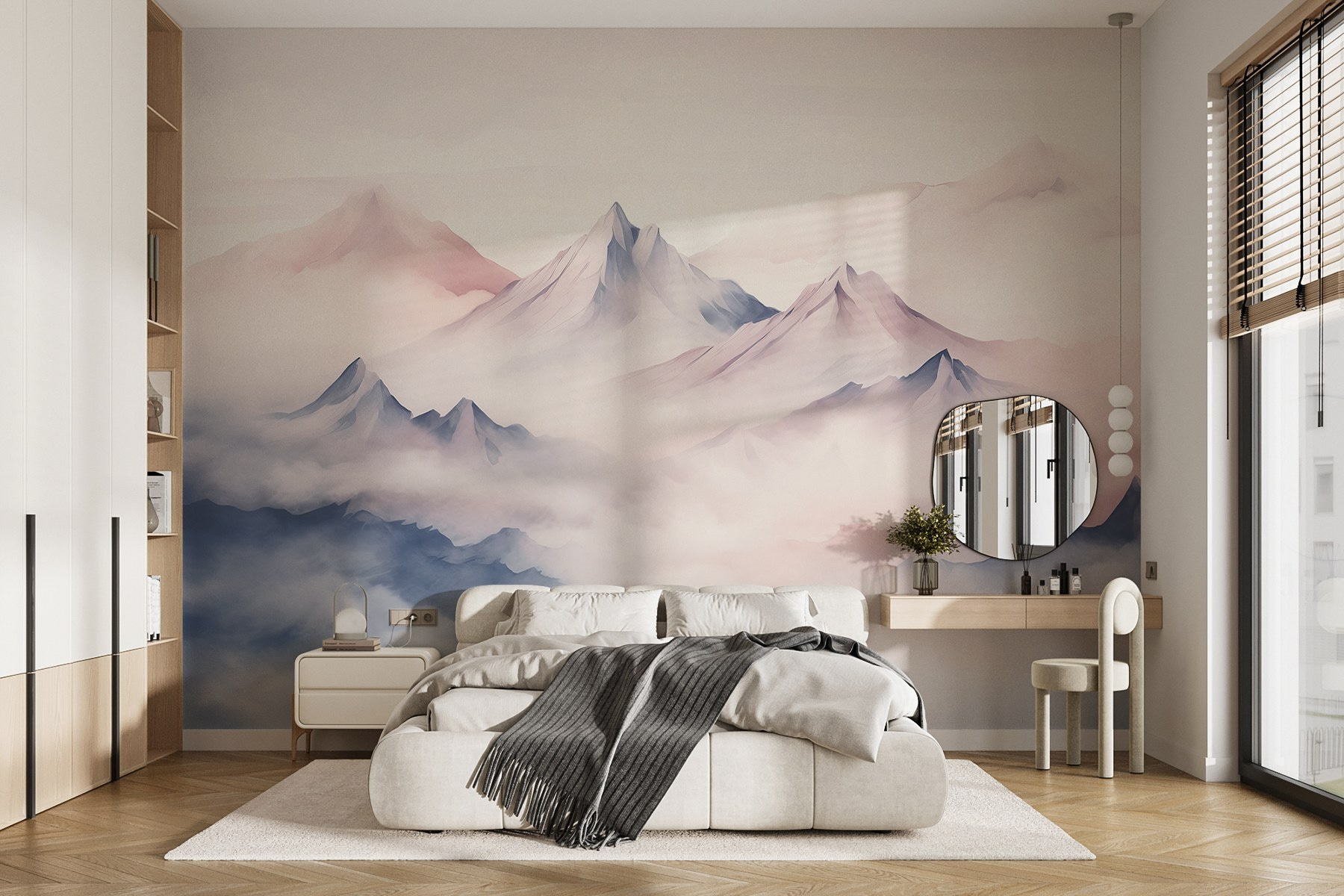 Mountain range with clouds Mountain range with clouds