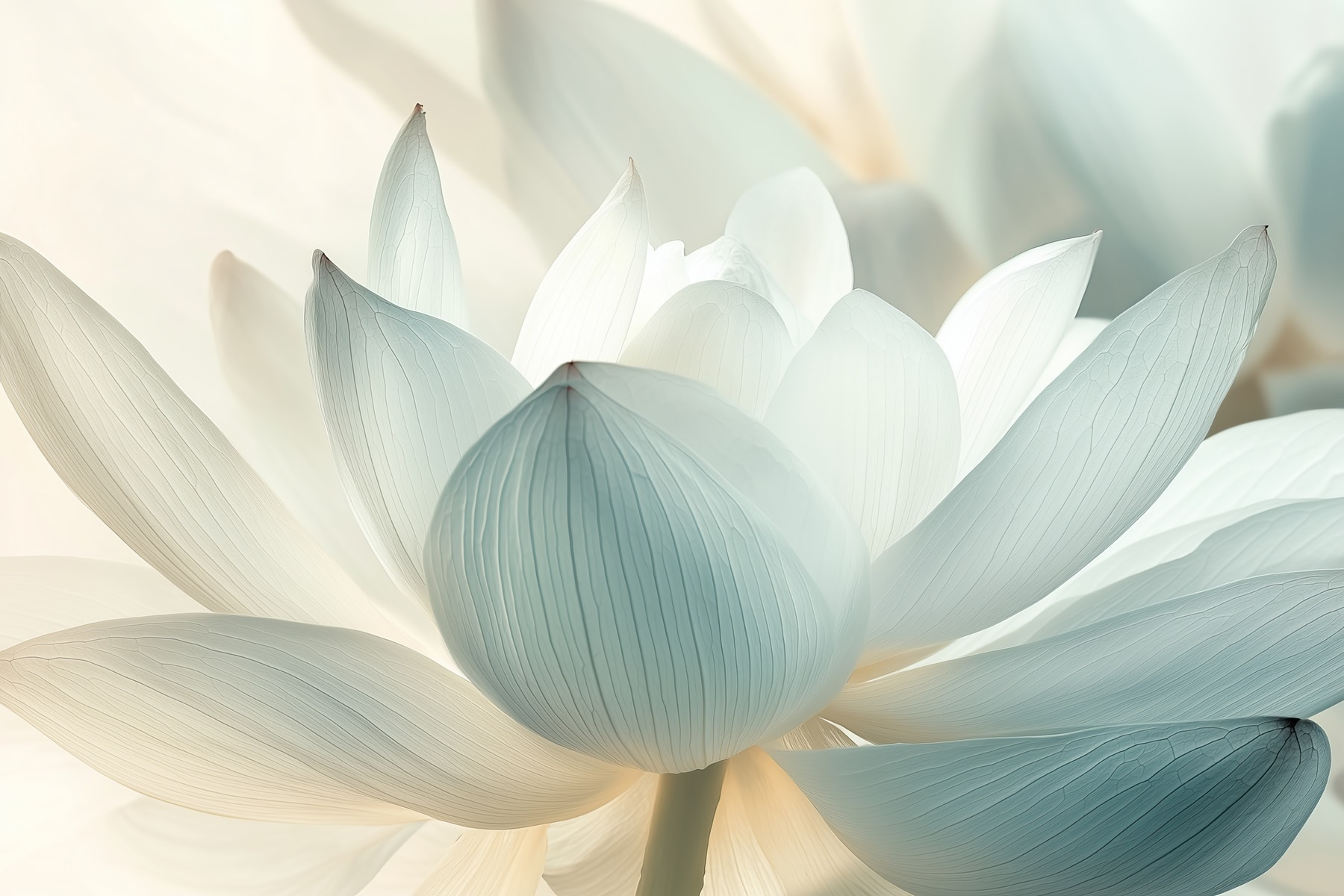 Delicate petals in soft pastel hues