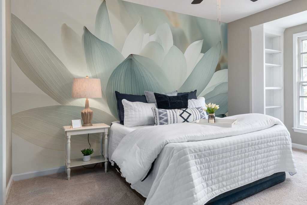 Delicate petals in soft pastel hues