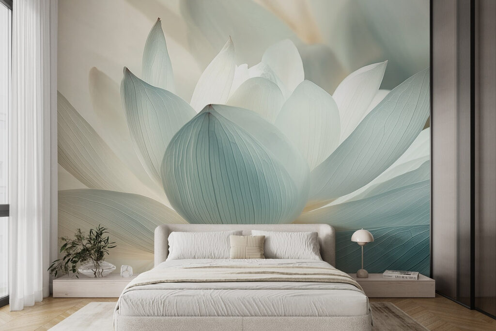 Delicate petals in soft pastel hues