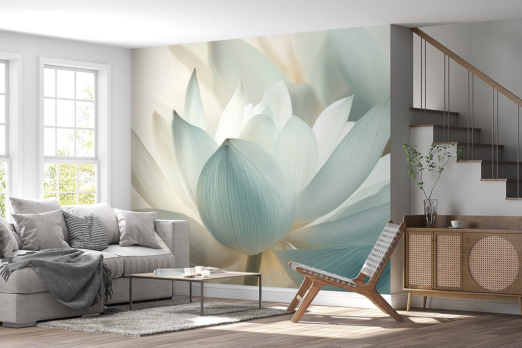 Delicate petals in soft pastel hues