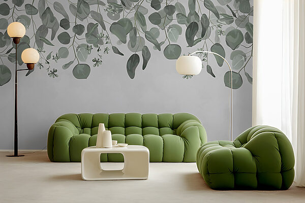 Jemné listy rámujúce mäkké pozadie Jemné listy rámujúce mäkké pozadie