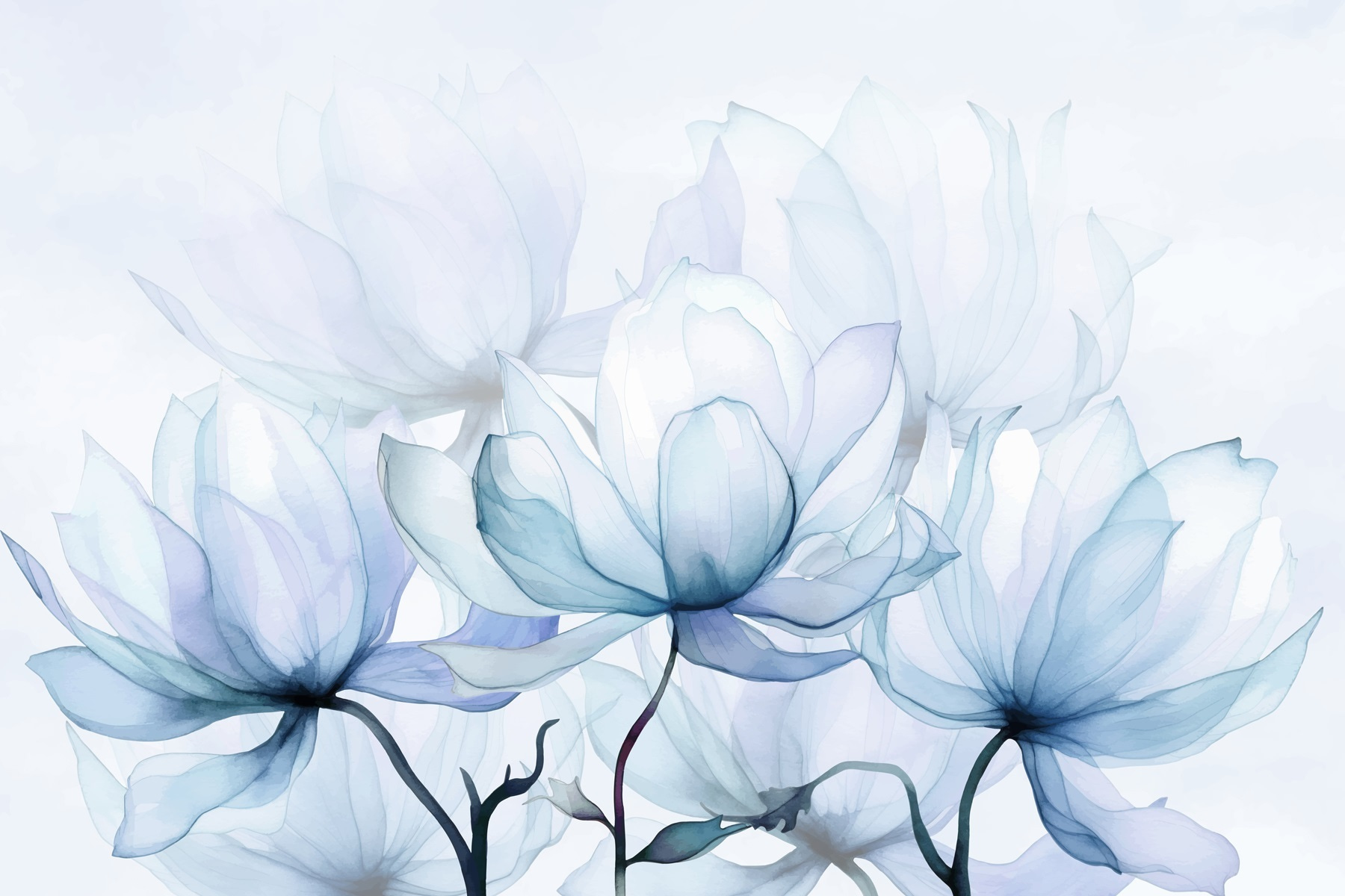 Ethereal blooms in soft hues Ethereal blooms in soft hues