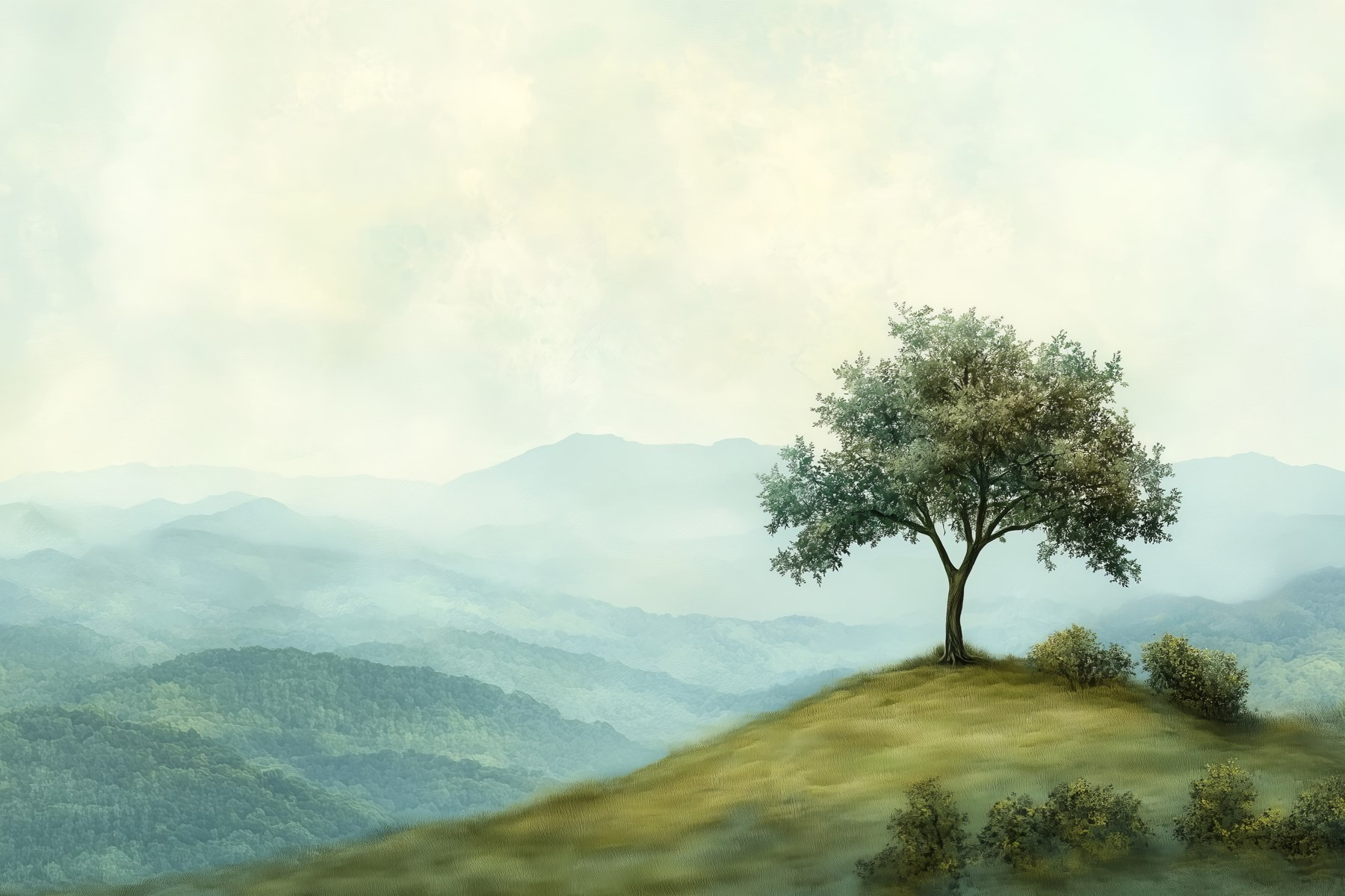 Tree on a hill Tree on a hill