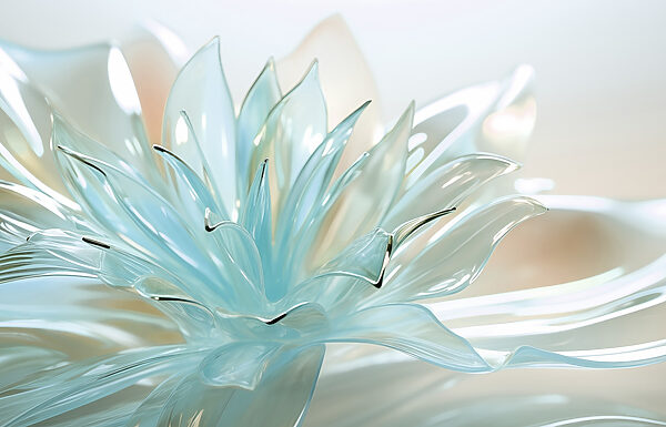 Delicate translucent floral design