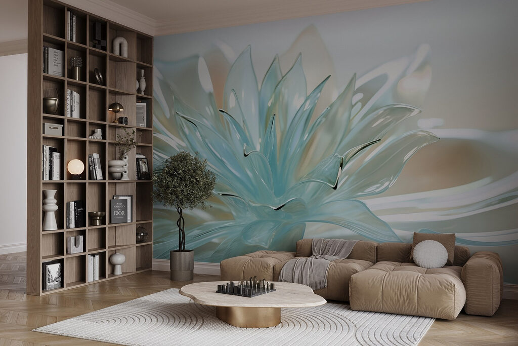 Delicate translucent floral design