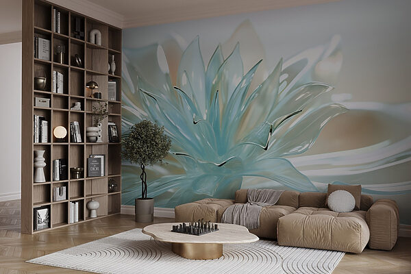 Delicate translucent floral design