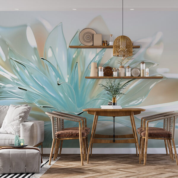 Delicate translucent floral design