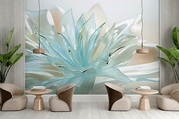 Delicate translucent floral design