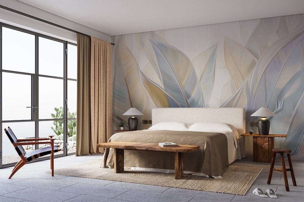 Elegant leaves in soft hues Elegant leaves in soft hues